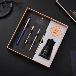 Set bút ký 5 món kèm hộp và túi đựng cao cấp (màu xanh)