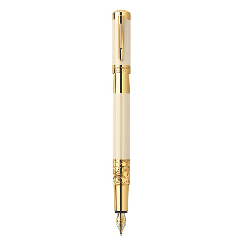 Bút Máy Waterman Elegance Ivory Ngòi Vàng 18k, Cài Mạ Vàng 23k