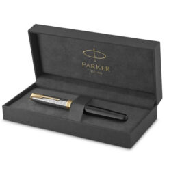 Hộp bút ký tên Parker cao cấp SON Metal Black GT18k GB 2119784 chính hãng