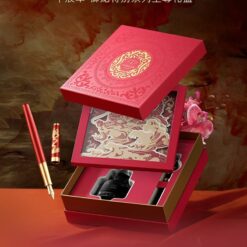 Bộ quà tặng bút ký cao cấp Parker bản đặc biệt Sonnet Dragon 23 Red ngòi vàng 18k