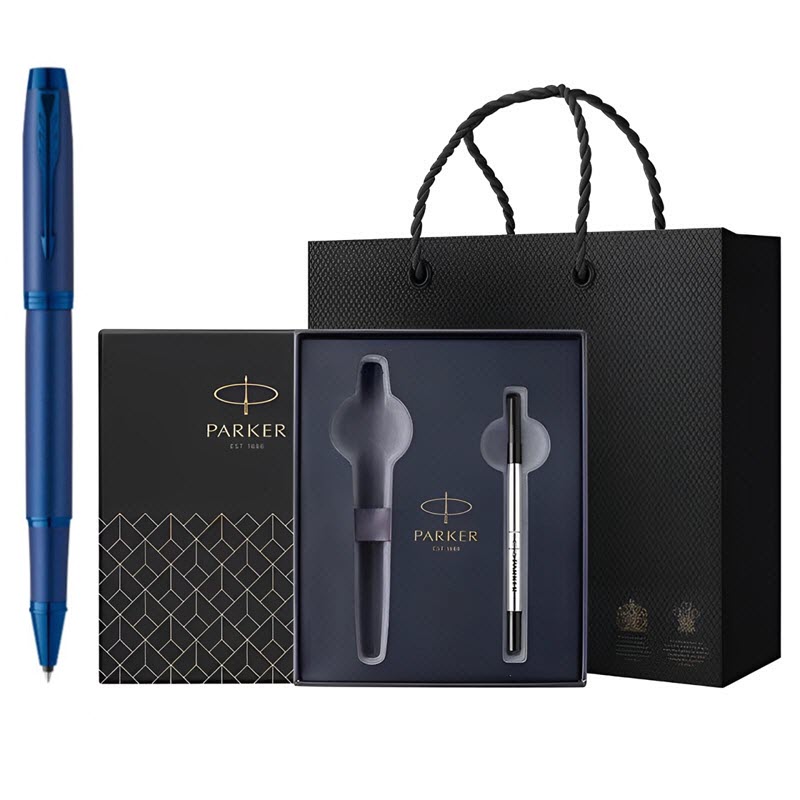 Bộ quà tặng bút ký Parker IM MONO BLU F-2173278 tặng kèm 1 ngòi, hộp và túi hãng