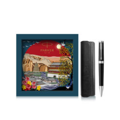 Bộ quà tặng bút ký Parker INGNTY BLK CT-2181997 kèm ngòi, bao da, hộp và túi hãng