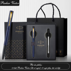 Bộ set quà bút ký Parker Vector màu xanh navy cao cấp làm quà
