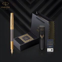 Bộ quà tặng bút ký máy Parker Sonnet Arrow Grey GT-2201039 kèm bao da