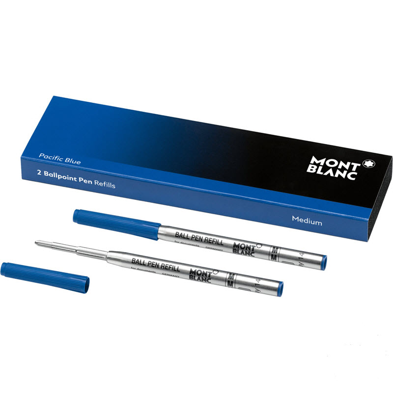 Set 2 ngòi bút bi Montblanc mực xanh chuyên ký