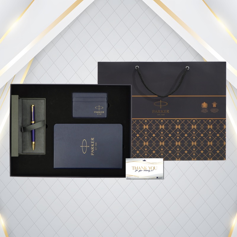 Bộ quà tặng bút ký Parker Ingenuity Blue GT-2182628 chính hãng