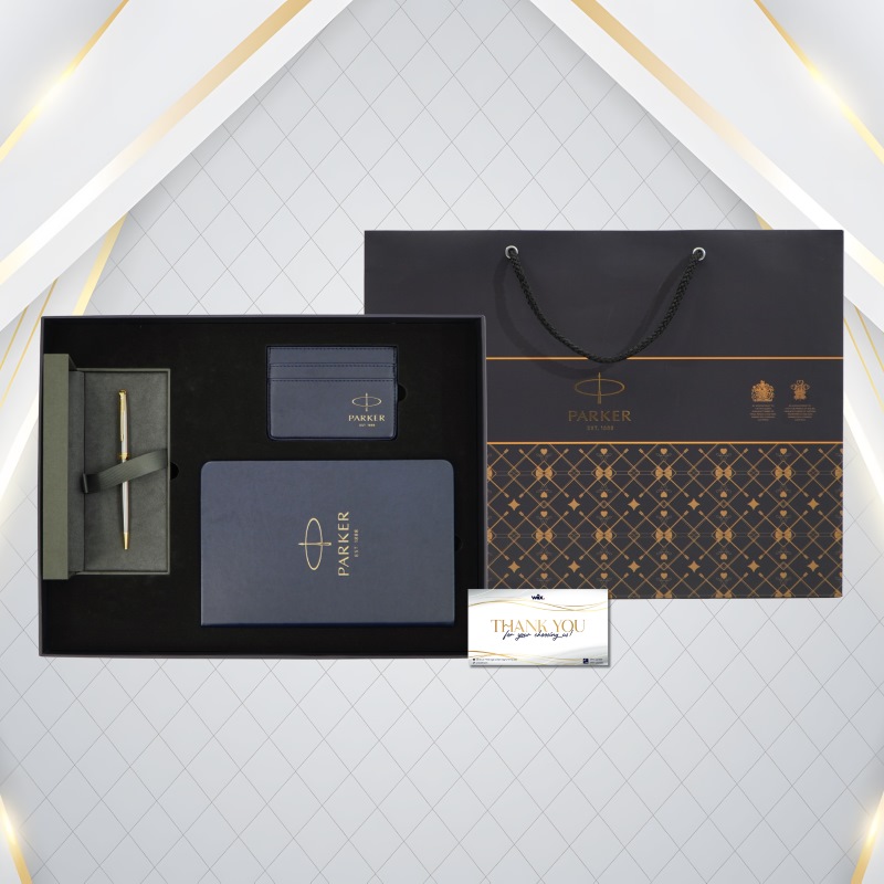 Bộ quà tặng bút ký Parker SON X-STAIN Steel GT TB-1950798 chính hãng