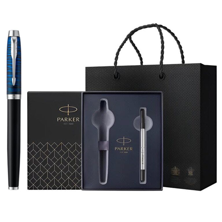 Bộ quà tặng bút ký Parker lông bi IM SE X-Blue M GB4-2073477 cao cấp