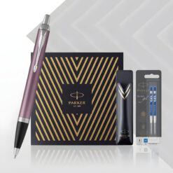 Bộ quà bút bi ký tên Parker IM Đ-Light Purple CT TB4-1975646 kèm bao da và 02 ngòi thay thế