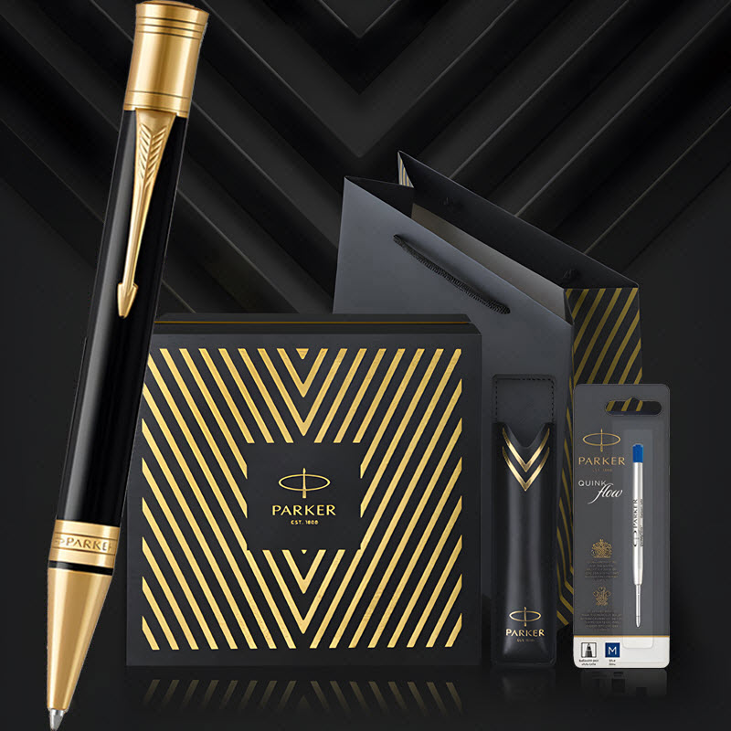 Bộ quà tặng bút ký Parker DUOF BIG BLK GT BP kèm ngòi và bao da