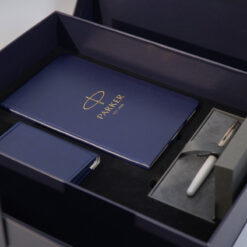 Bộ quà tặng bút ký Parker Sonnet X-MT PRL CT M GB-1931549 kèm sổ da, ví da; hộp và túi hãng